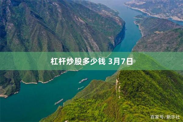 杠杆炒股多少钱 3月7日