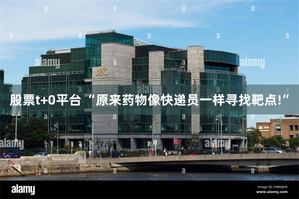 股票t+0平台 “原来药物像快递员一样寻找靶点!”