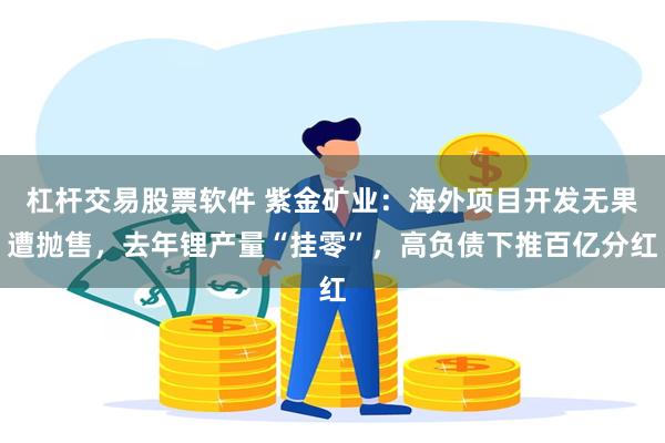 杠杆交易股票软件 紫金矿业：海外项目开发无果遭抛售，去年锂产量“挂零”，高负债下推百亿分红