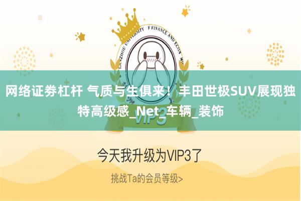 网络证劵杠杆 气质与生俱来！丰田世极SUV展现独特高级感_Net_车辆_装饰