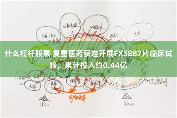 什么杠杆股票 复星医药获准开展FXS887片临床试验，累计投入约0.44亿